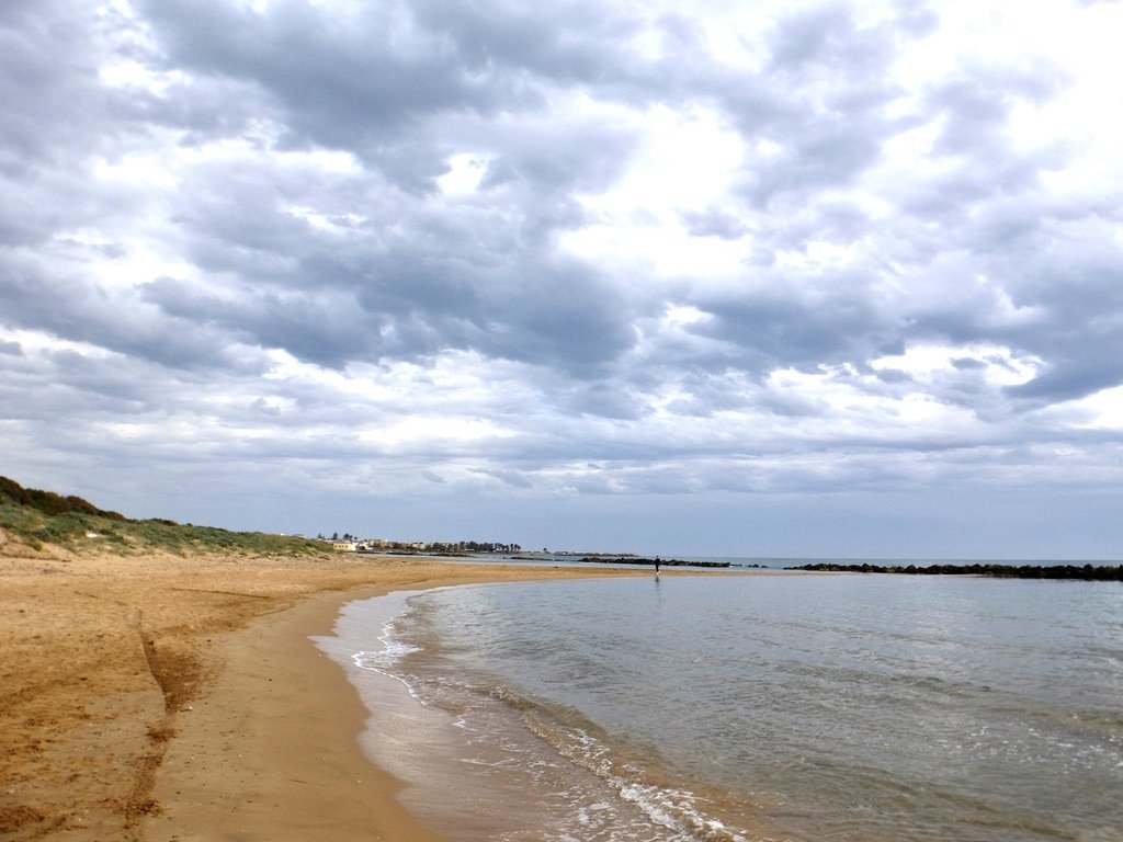 ...Maddalusa (Lido) Beach in the L’Ottava Cala (Eighth Cove) on the Mediterranean Sea.