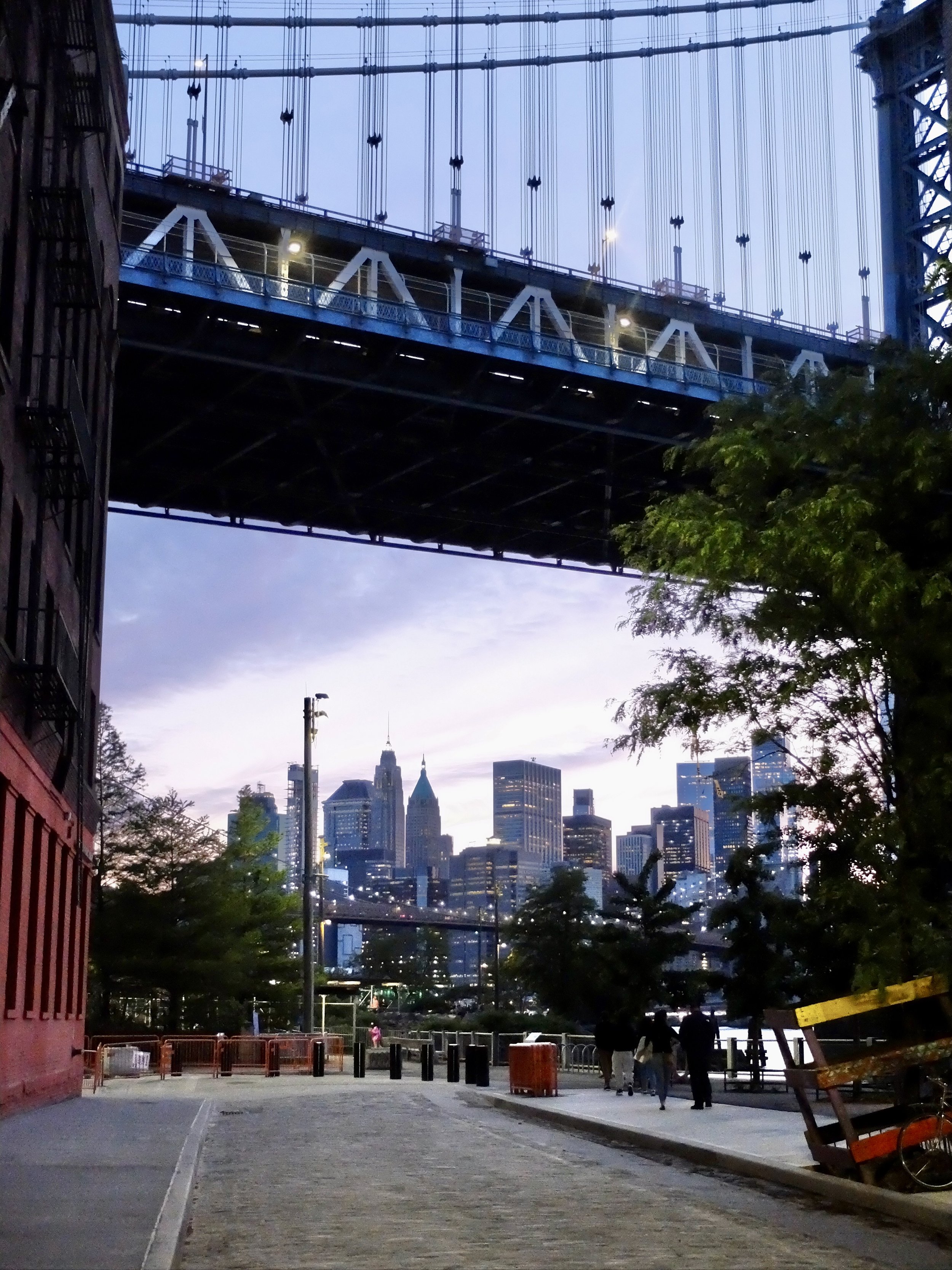 Manhattan from DUMBO (Down Under the Manhattan Bridge Overpass). 