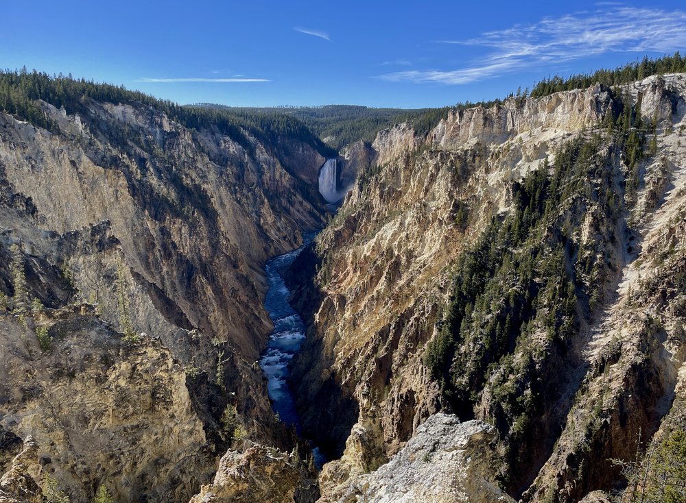 Grand Canyon of the Yellowstone from the North Rim. 