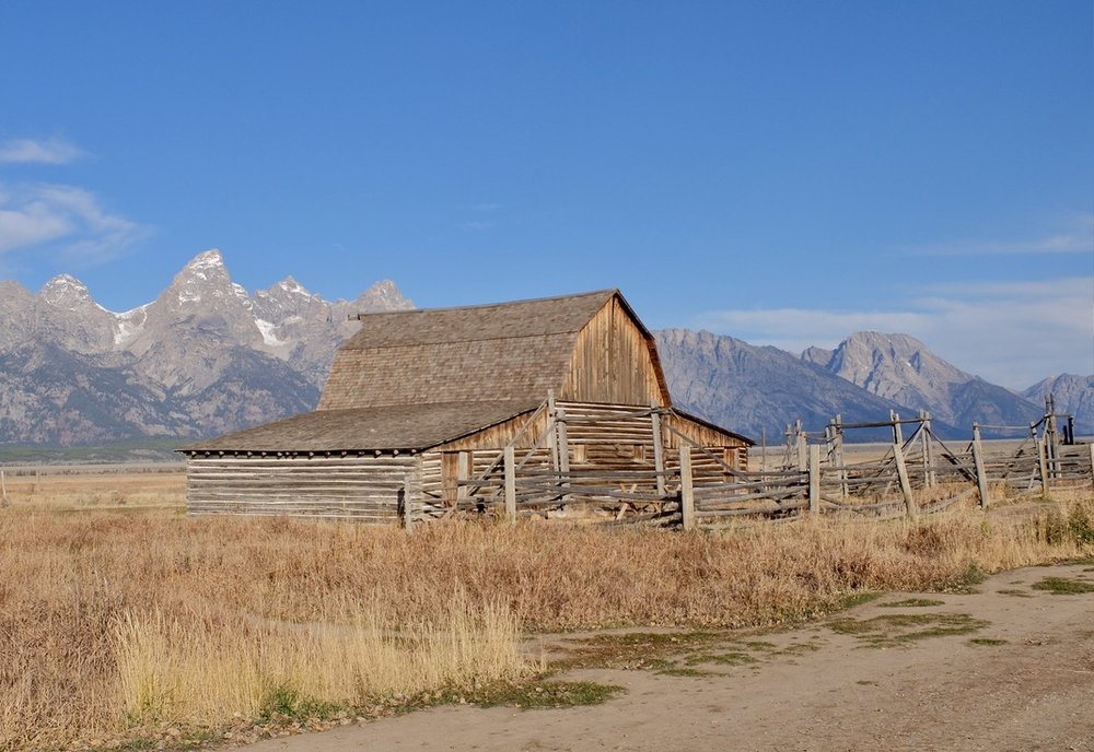  Ansel Adams took an iconic photo of this barn on Mormon Row. 