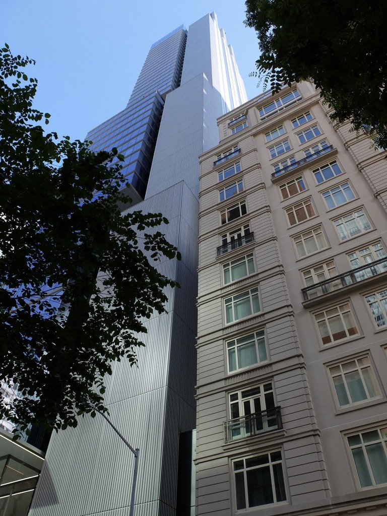 View looking up from East 55th St. of 425 Park Ave. 