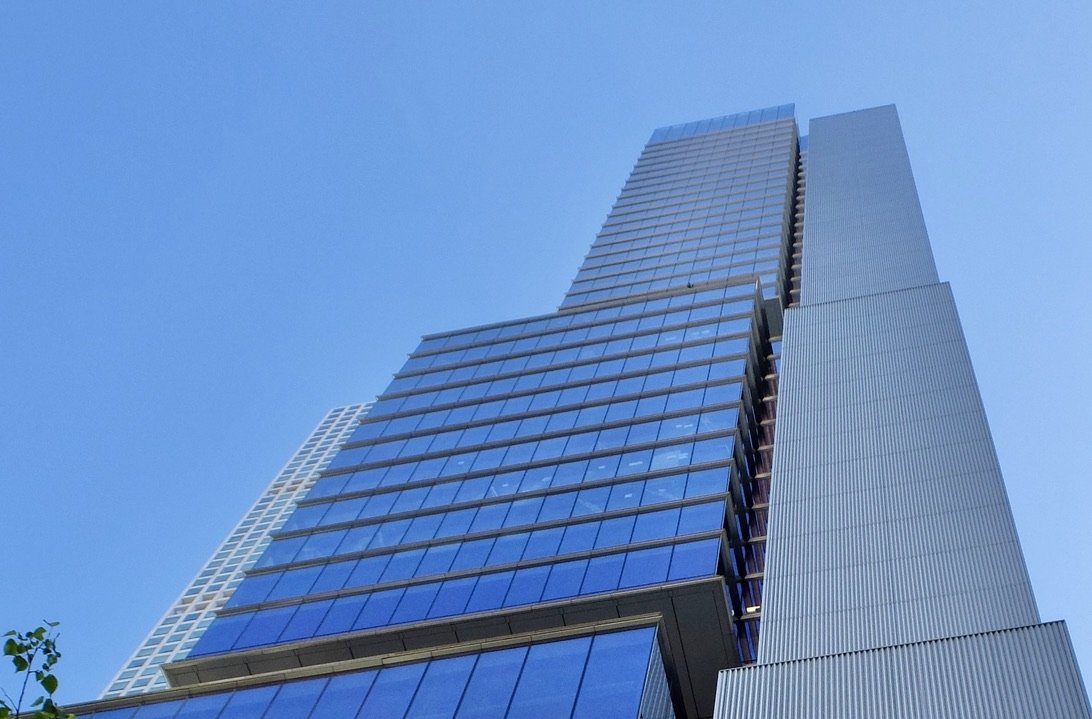 View looking up from East 55th St. of 425 Park Ave. 