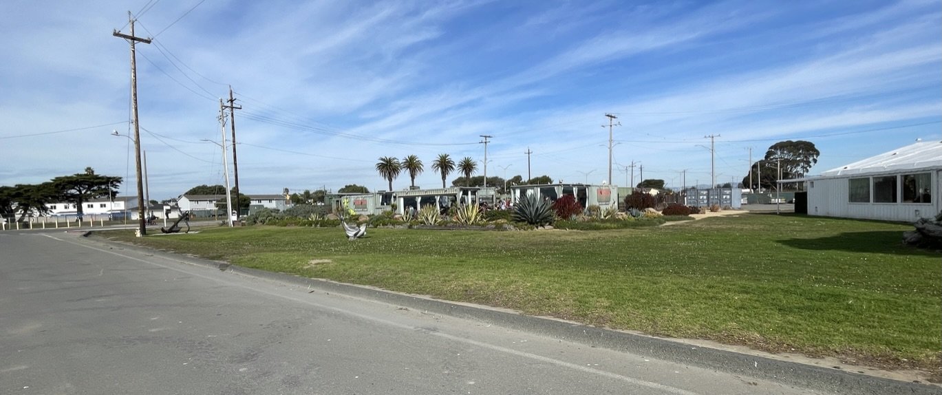 Our lunch spot, Mersea (Island Oasis in Old English), on a tip of Treasure Island.