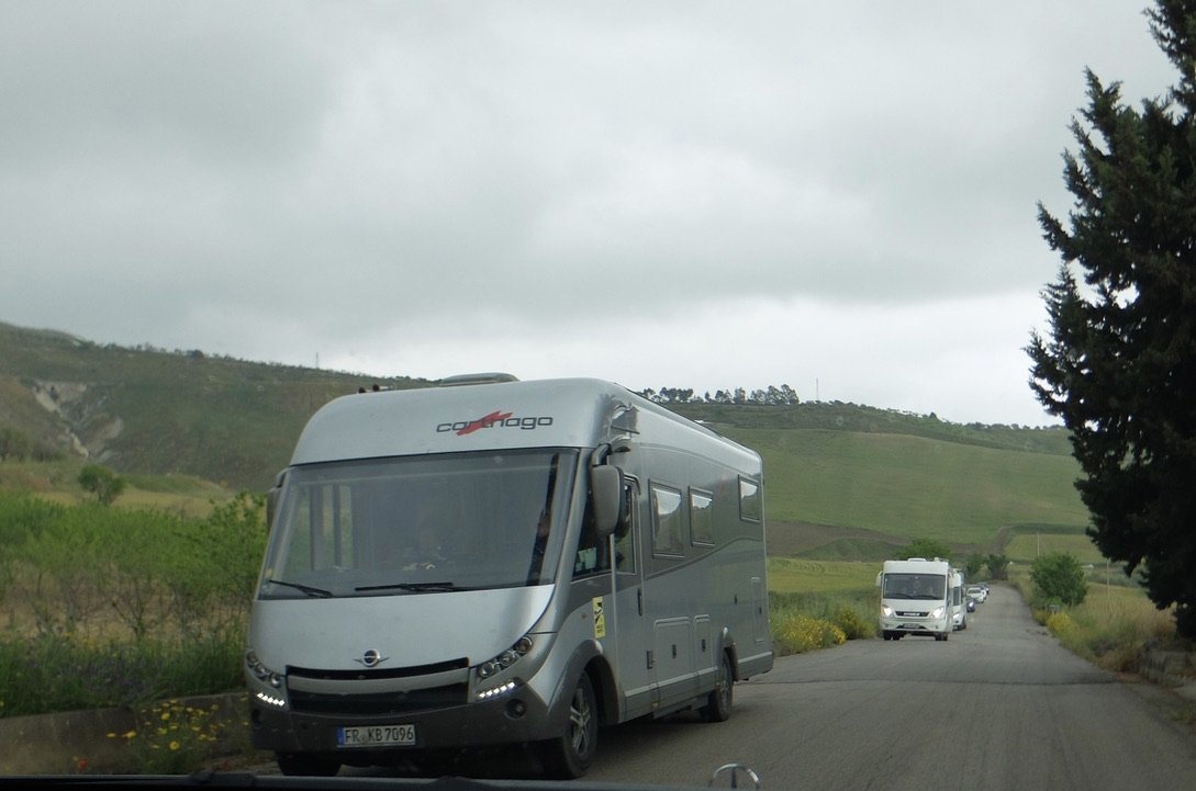 A caravan of Dutch travelers.  