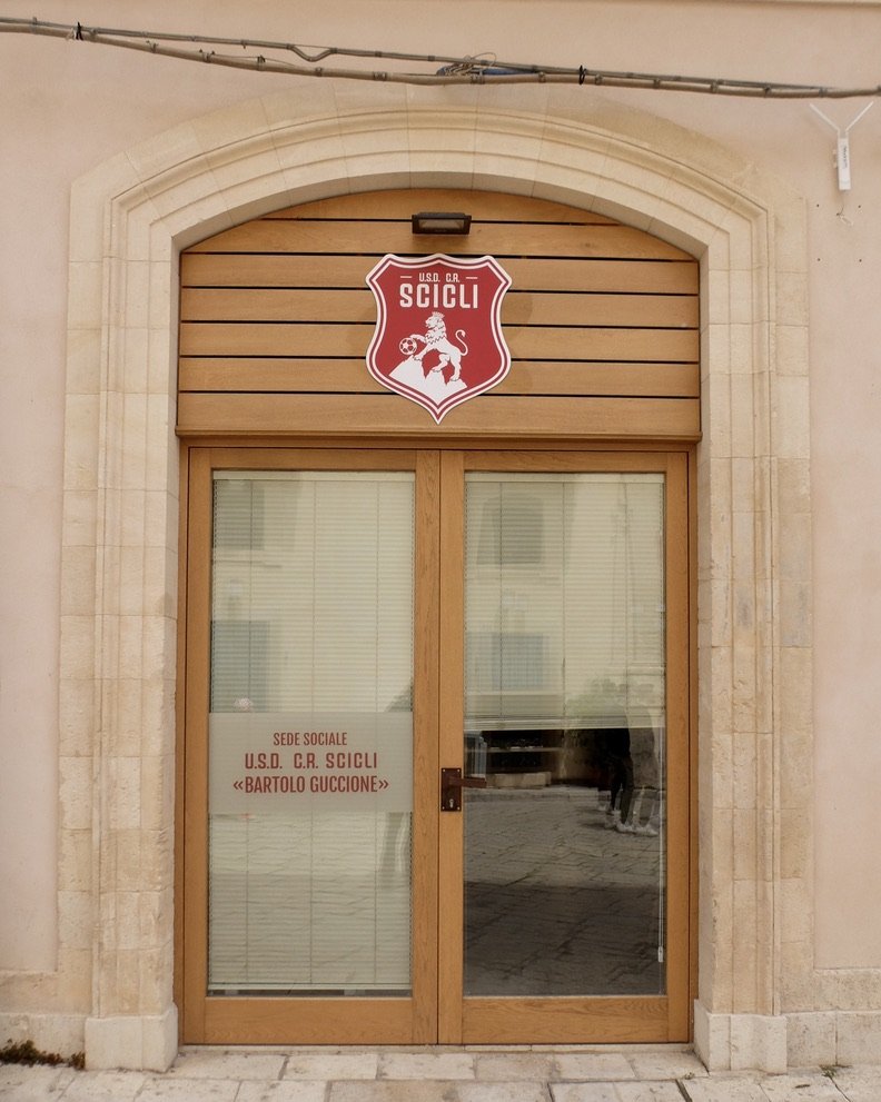  I thought that this was once again the Socialist Party.  But no, it’s the headquarters of the Scicli Calcio (Football Club in Scicli.) 
