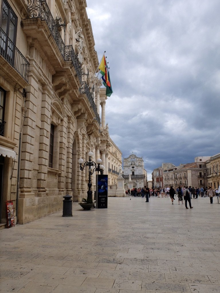 Municipal building on the main plaza.