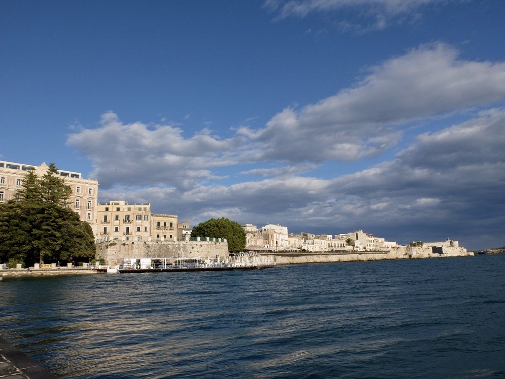 Sunset on Isola di  Ortigia, Siracusa.