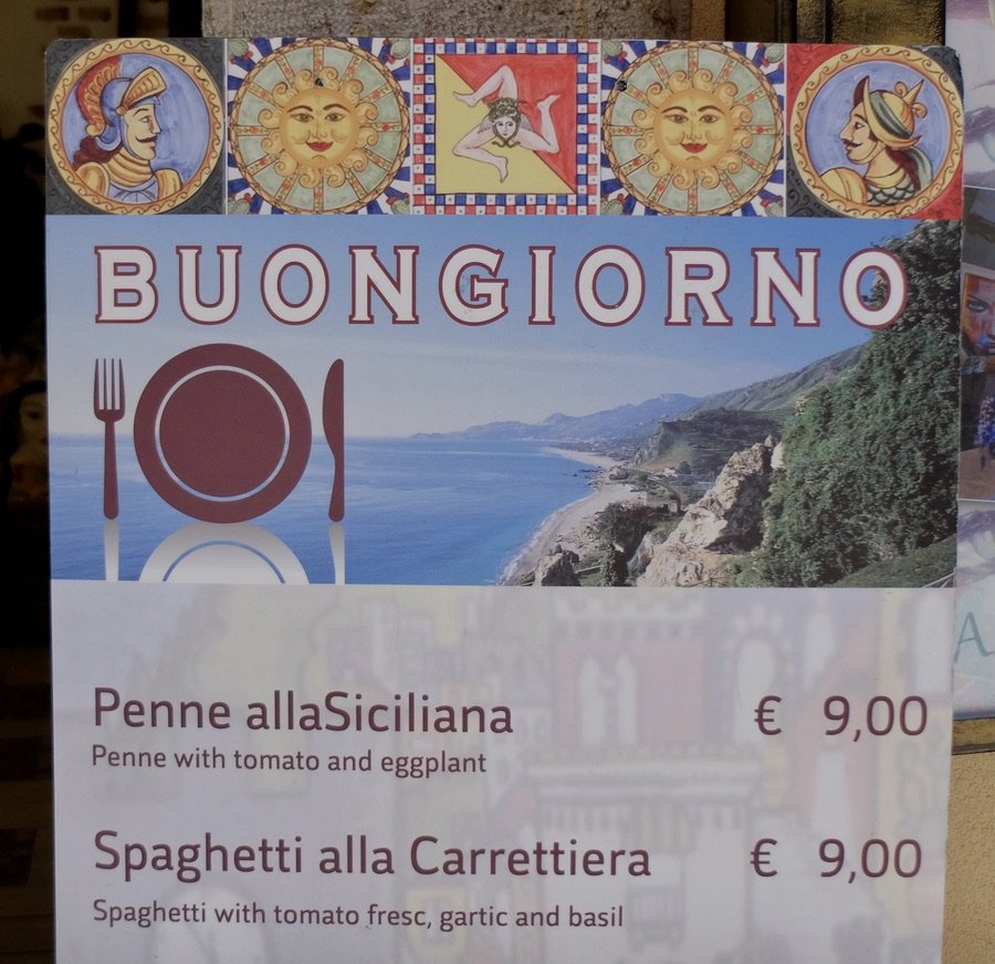   Trinacria  – the three-legged symbol of Sicily. The term means “three-pointed” and was coined by the Greeks, who were drawn to the island's triangular shape with three stunning endpoints: Cape Pachino, Cape Peloro, and Cape Lilibeo. The name Trinac