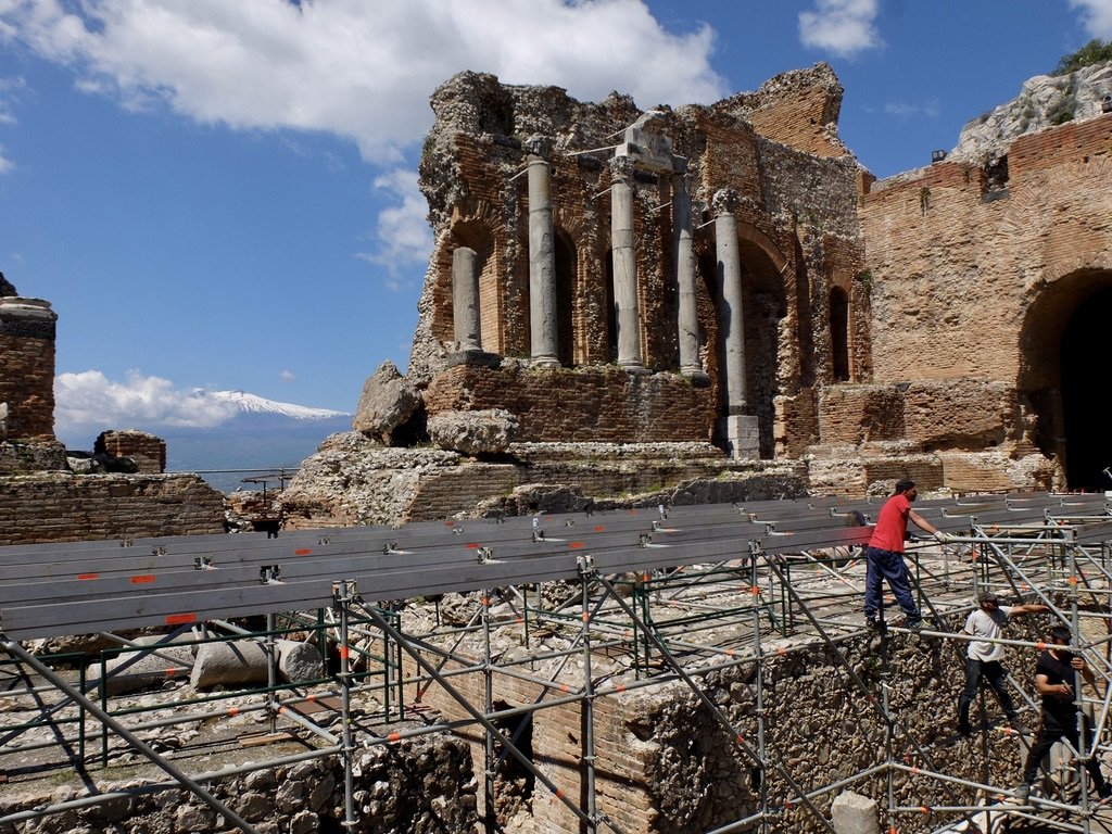  Teatro Greco.  Walking tour with Chiara Rozzi.  