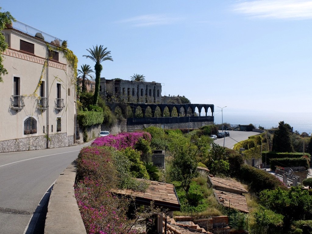  We walked along the Stada Statale NY 114 to Walk to Riserva Naturelle  ISOLA BELLA from Hotel Villa Diodoro &amp; a bit beyond &amp; then it got too hot. 