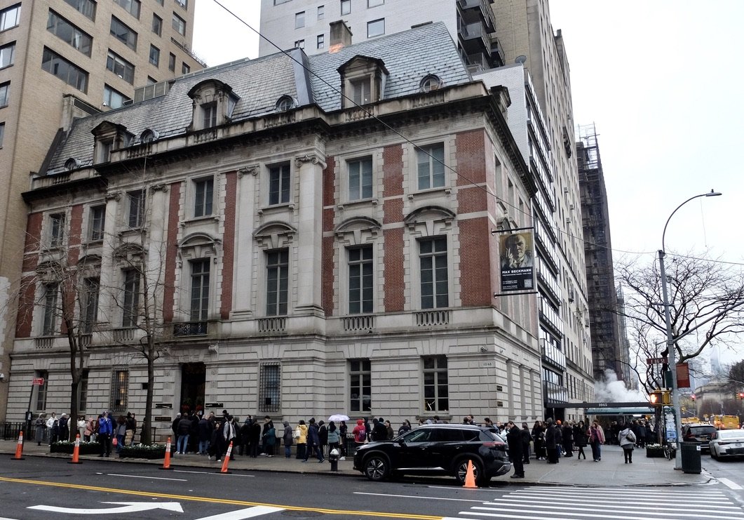  "The Neue Galerie New York is a museum of early twentieth-century German &amp; Austrian art &amp; design located in the c. 1914 William Starr Miller House at 86th St. &amp; 5th Ave."  The line to enter was long but much, much shorter than the line f