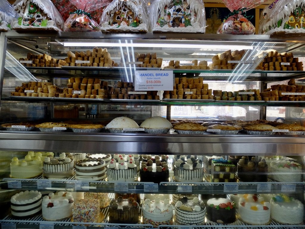  La Delice Pastry Shop.   Twelve, count ‘em, 12, types of mandel bread!    Mandel bread…  