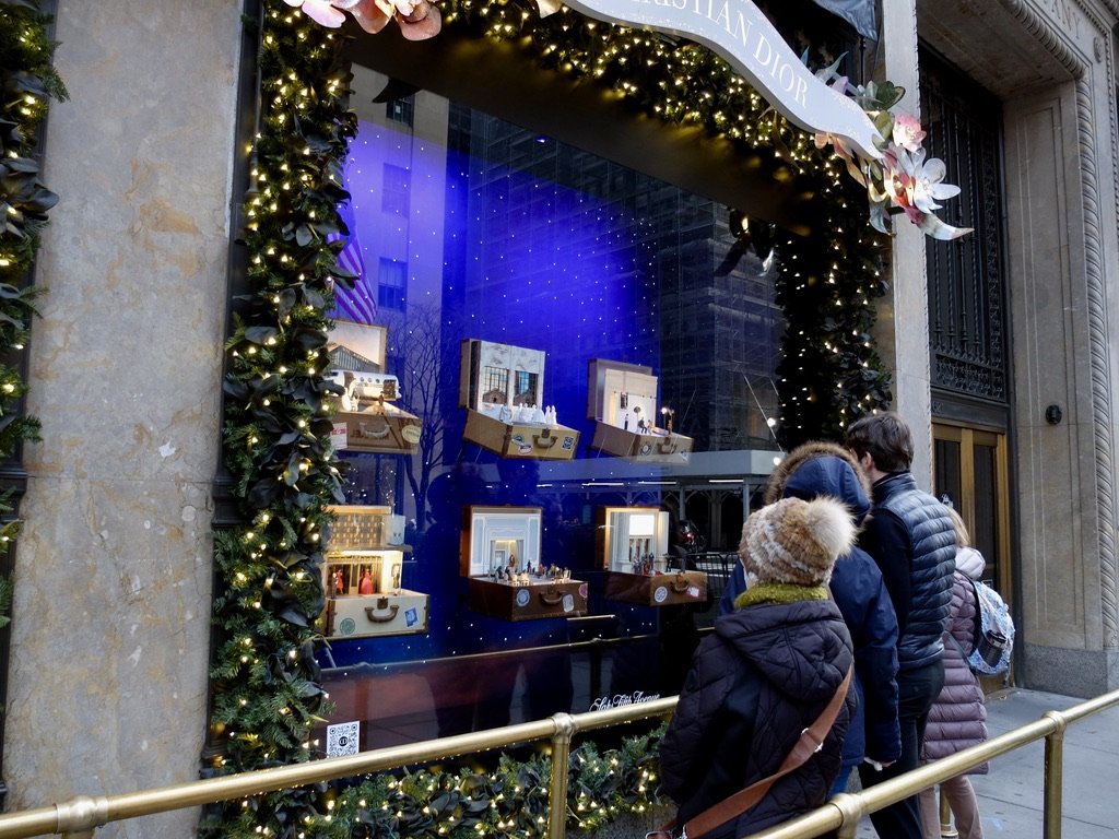 Christian Dior Holiday Windows.