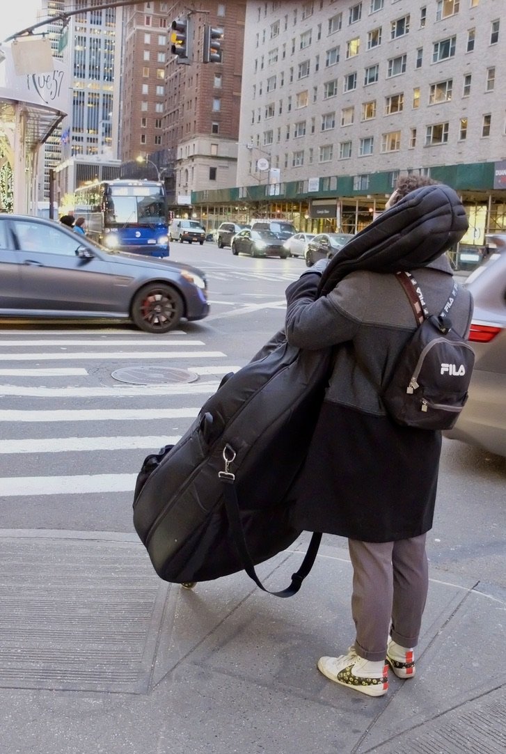 Taking his upright bass to Carnegie Hall?