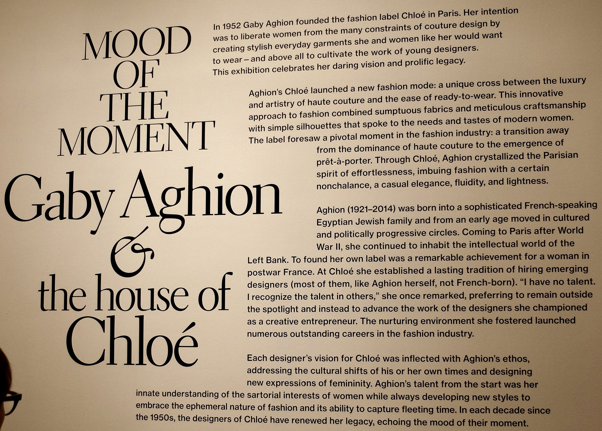  The Jewish Museum -  Mood of the Moment - Gaby Aghion &amp; the House of Chloé.  