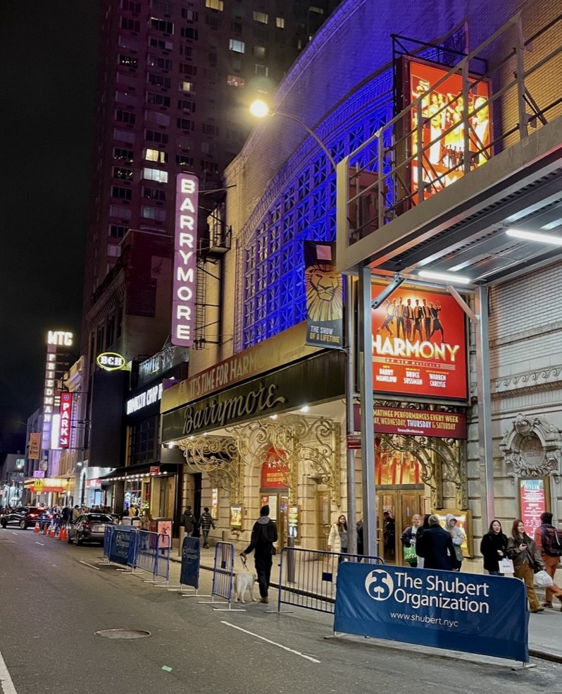  On our way to finally see  Prayer For the French Republic  at the Manhattan Theatre Club.  We’d be back here the next week to see  Harmony  at the Barrymore.  I can’t believe  Lion King   is still on Broadway. 