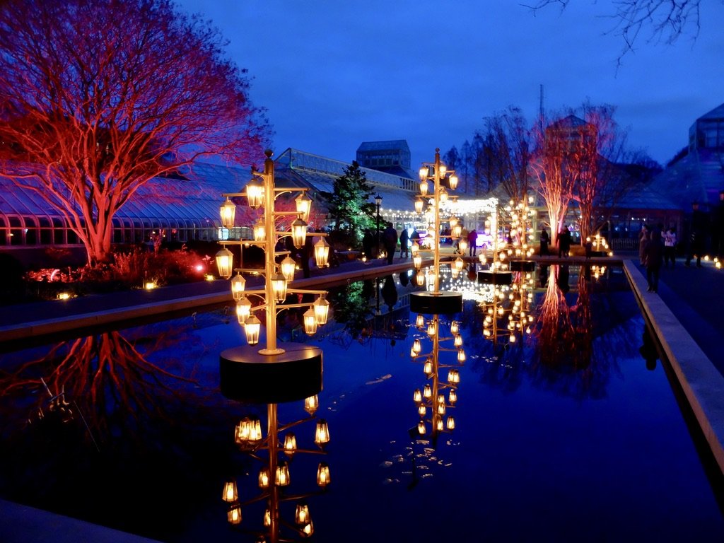   Lightscape at Brooklyn Botanic Garden . 