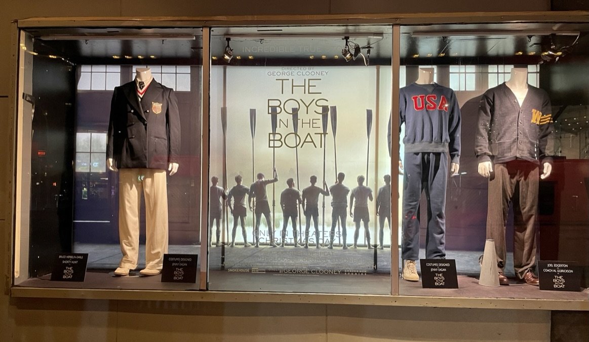  AMC theater  The Boys in the Boat   Window display. 