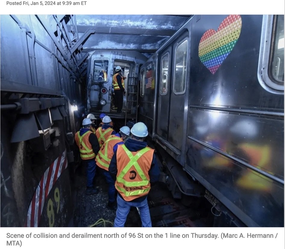  Our usual 50 minute trip from Times Sq. o Brooklyn, took over two hours that night.  Recounting this incident to New Yorkers left them unfazed.  “So what else is new?” 