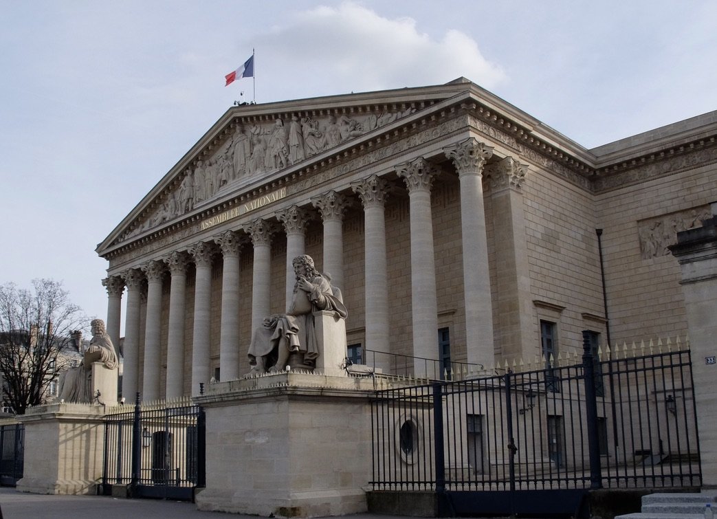 Ca. 1722  Palais Bourbon; the meeting place of the National Assembly.