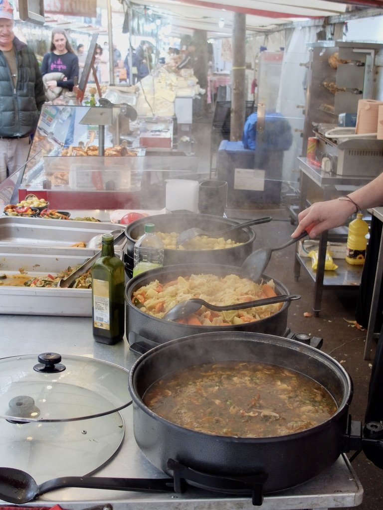  He didn't want his photo taken.  I managed to coomunicate in French &amp; sign language that I'd just photograph the food.  Marché Raspail on ALLÉE SONIA RYKIEL.  