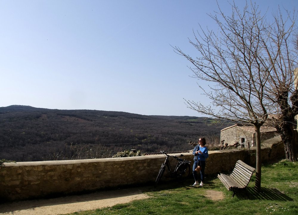  She liked to bike here for the view &amp; quiet.  Autichamp, Drôme. 