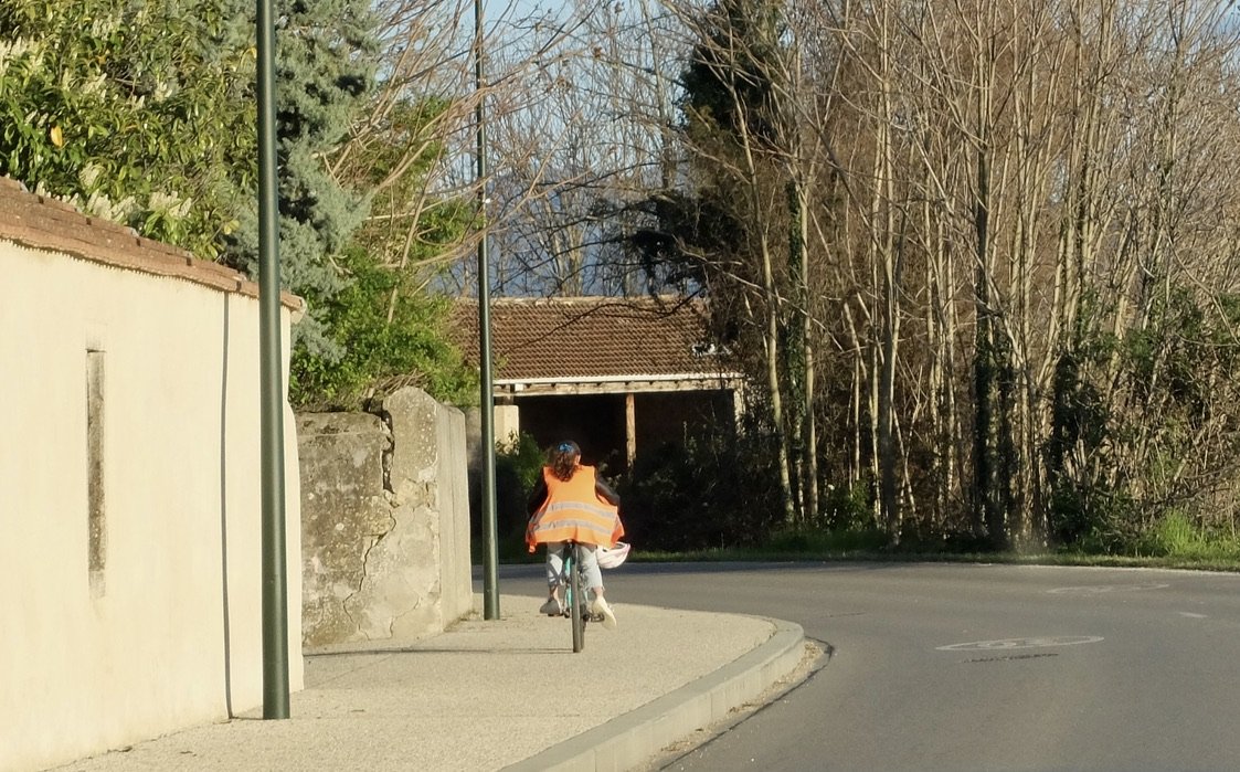 Wearing helmets was not a big thing for riders around the towns &amp; villages.