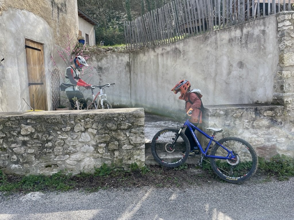 Right out the door on Route du Roc leads to hiking & mountain biking.