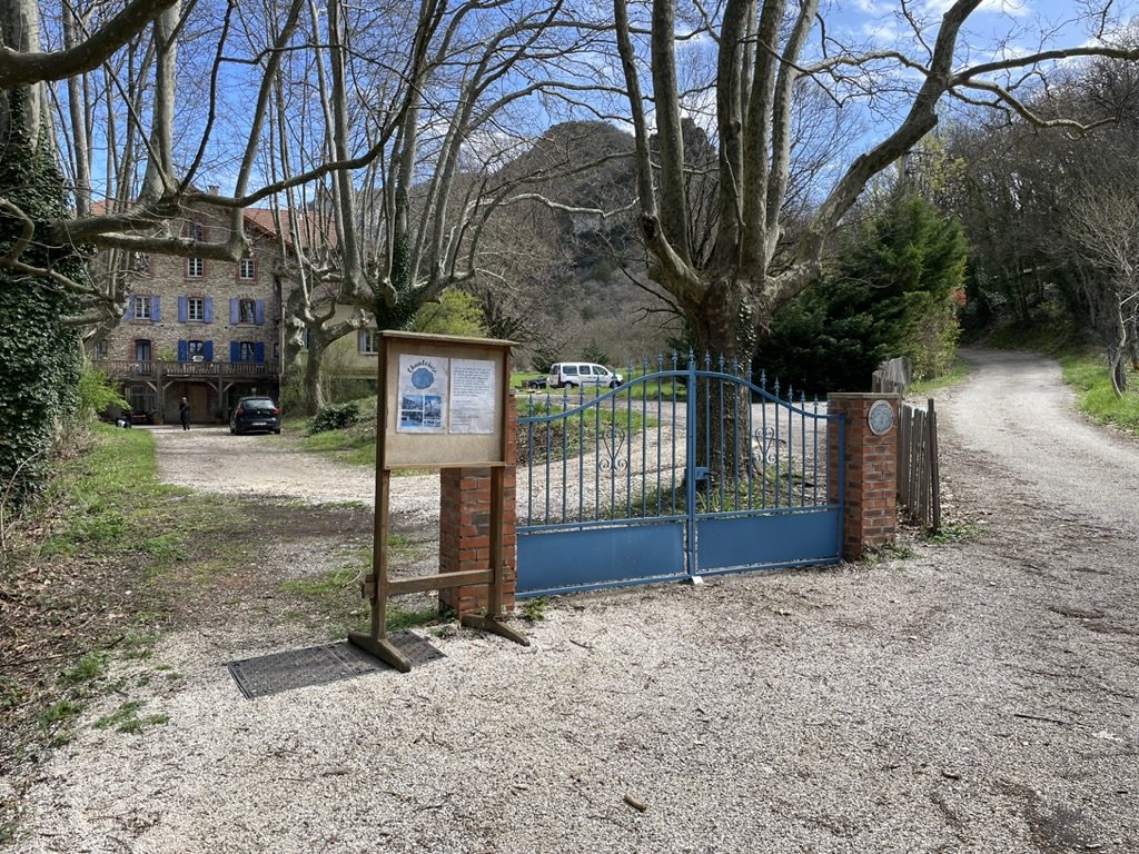  .17 miles down Route du Roc &amp; bearing right at Gîtes de Chantebise, Saoû, is the road leading to  La Forêt de Saoû .  