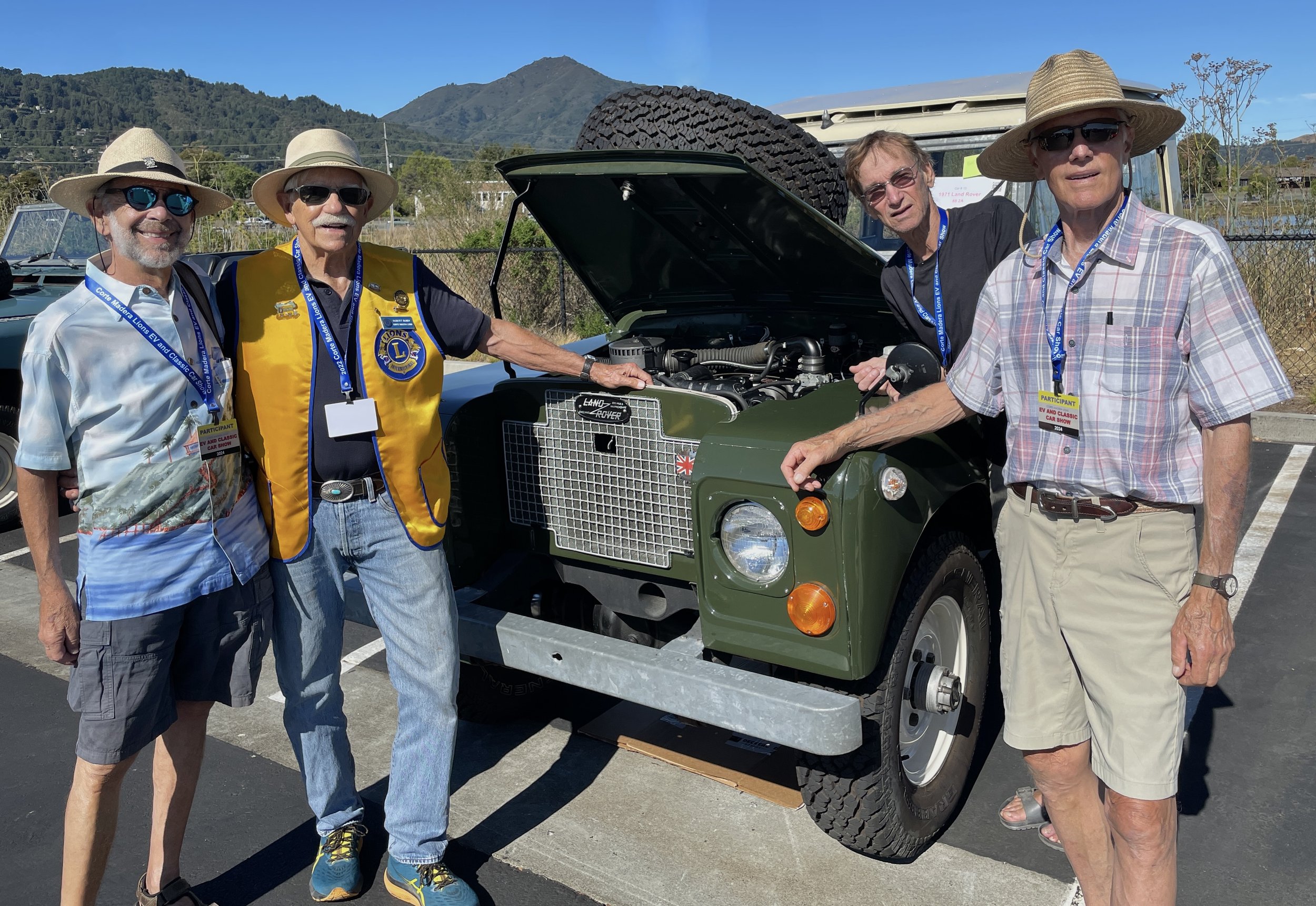 Four of my bicycling group, the Old Spokes, had cars on display.