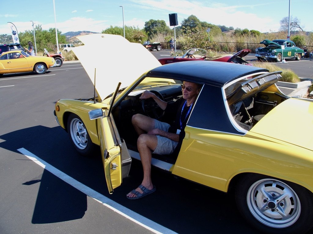 Elon's lovely Porsche 914.