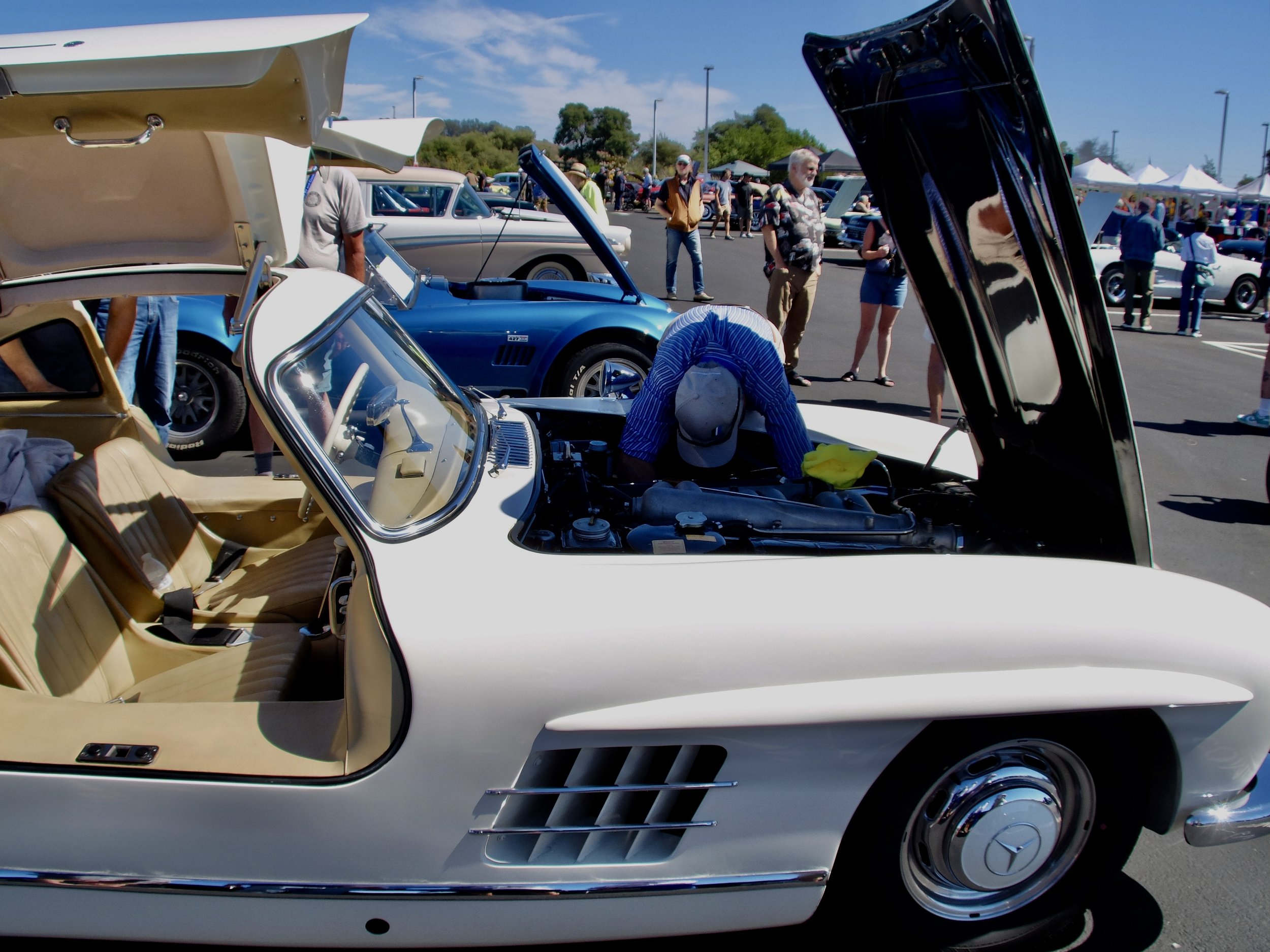 Gull wing Mercedes.