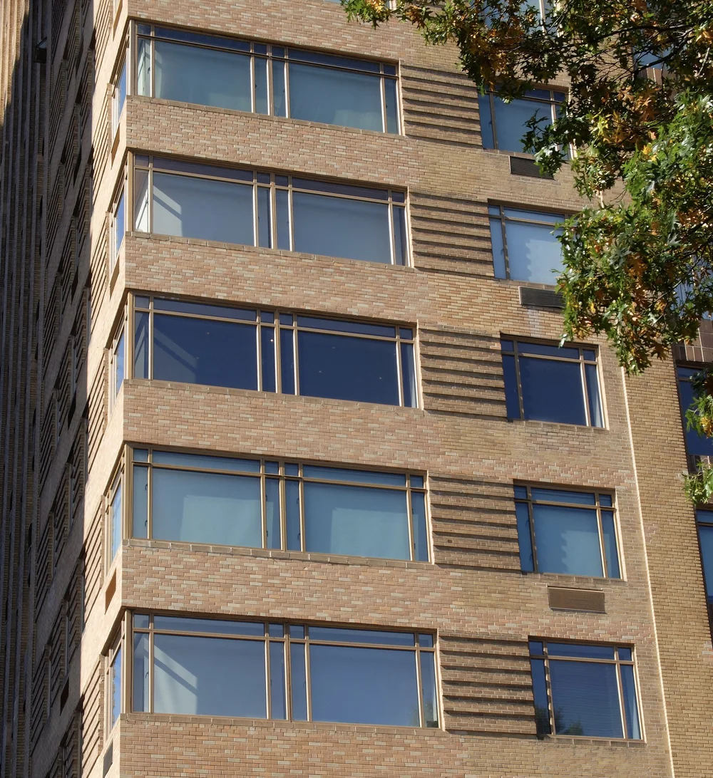  c. 1931 The Majestic cooperative apartment building.  I think this was one of the first apartment buildings to use corner windows. 