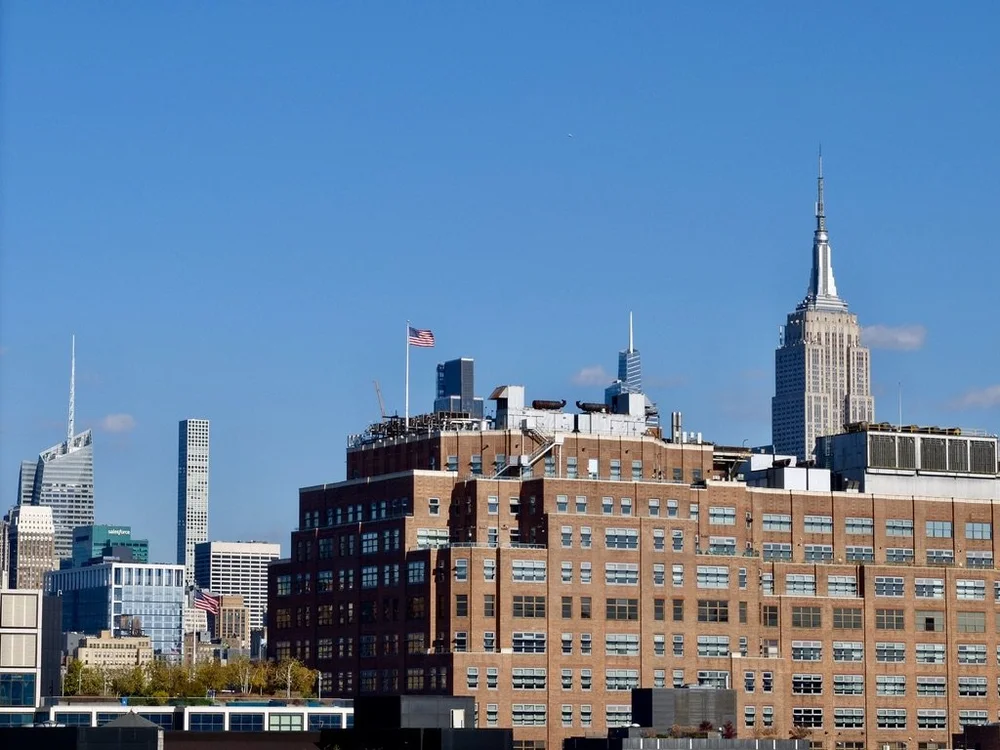 View from top of outside staircase of the Whitney Museum of American Art.