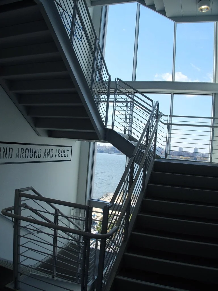 Staircase inside the Whitney Museum of American Art.