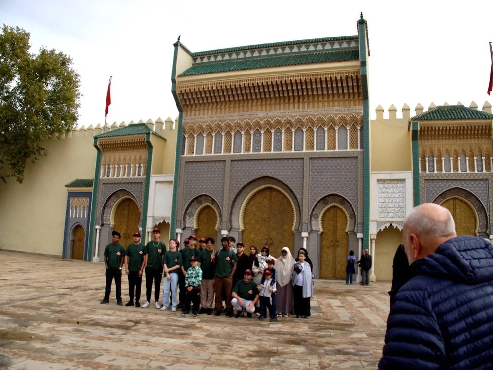  Fes Palais Royal (Dar El Makhzen)  ‘House of the Makhzen’ . It is the official Royal residence of the King of Morocco spread over 195 acres.&nbsp;  C. 1969-’71 doors all done by local artisans as a thank you to the king for using their services. The