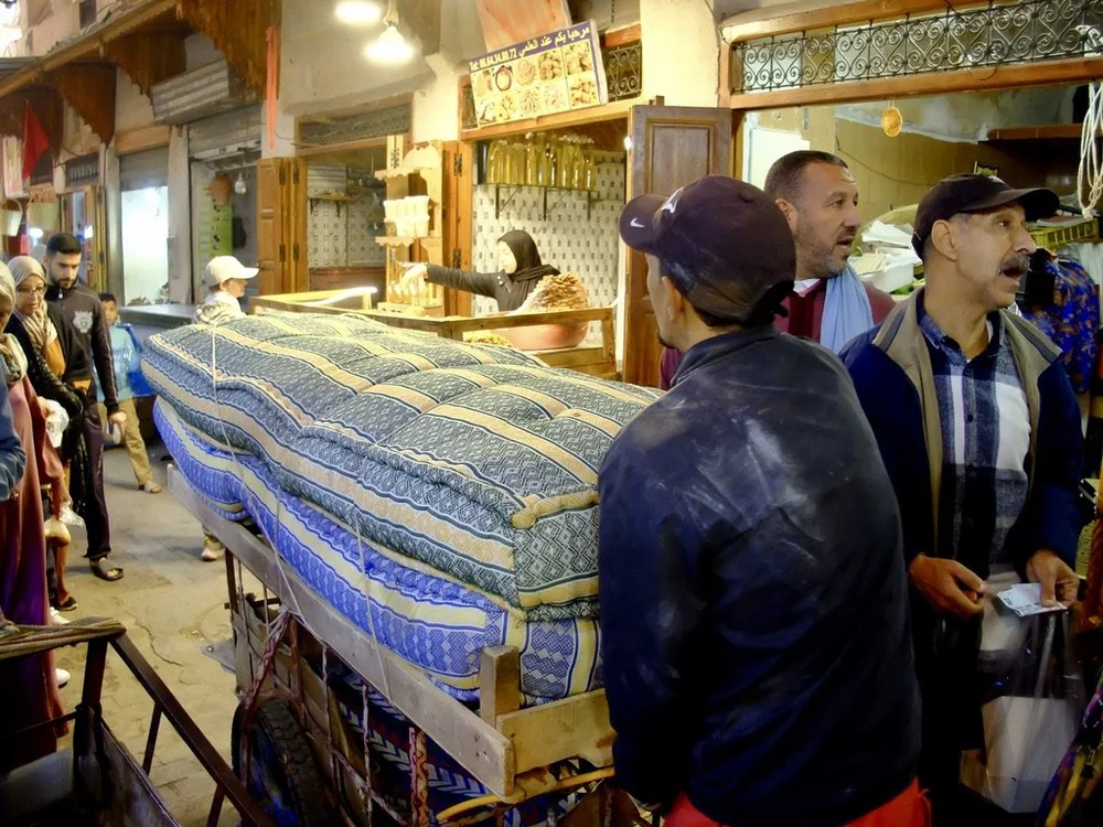  The guy with the mattresses actually said “Beep,beep!” 