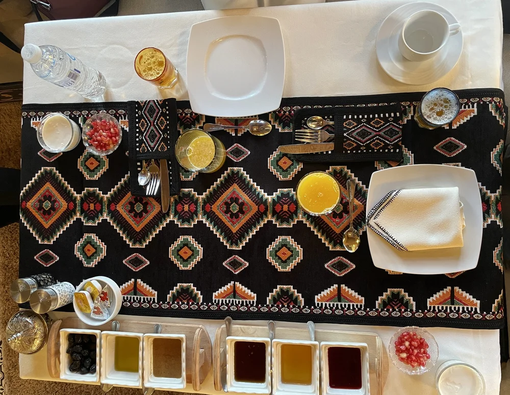 Breakfast at Ksar El Kabbaba.