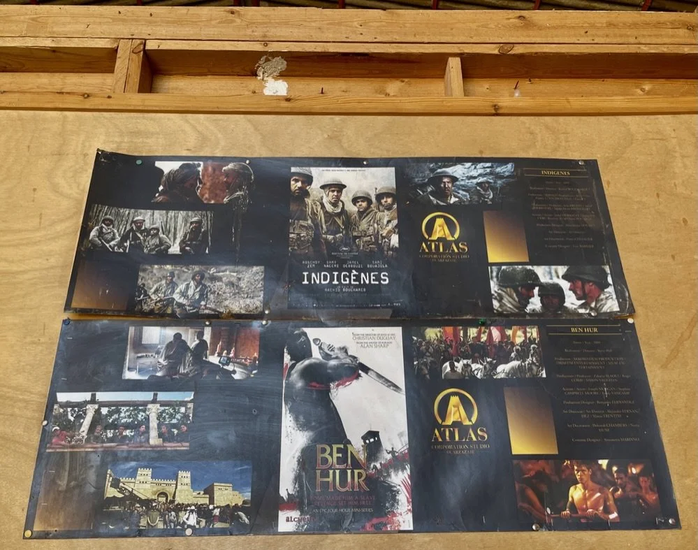  Atlas Studios, Ouarzazate.  A.K.A. "Ouarzawood."  We were out of the loop as we didn’t see any of these films, other than Marty seeing  Gladiator.  