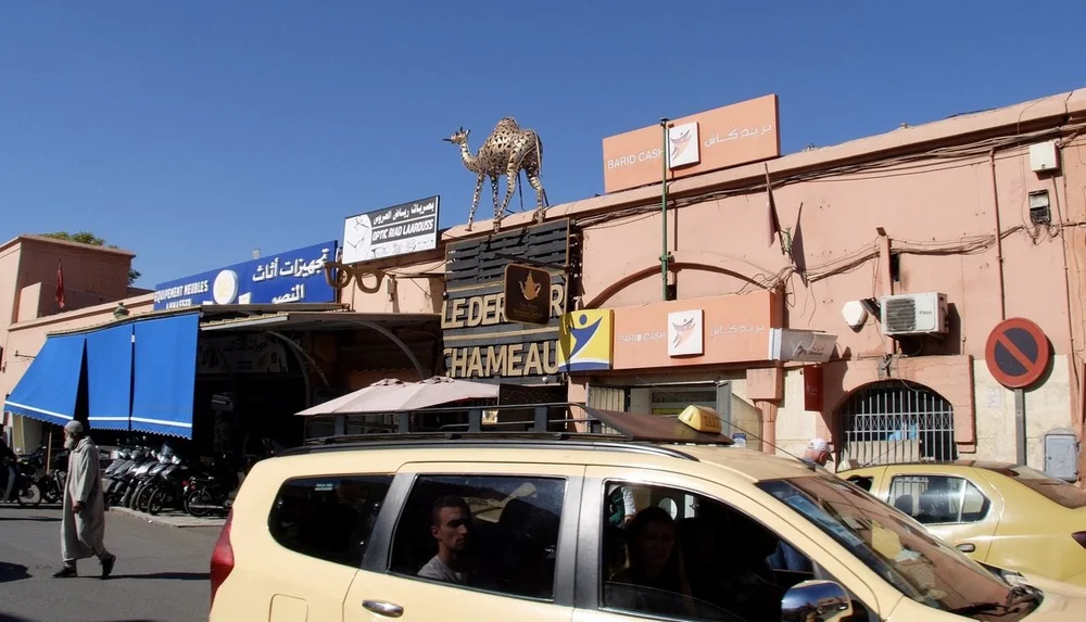 Near the Jemaa el-Fnaa.