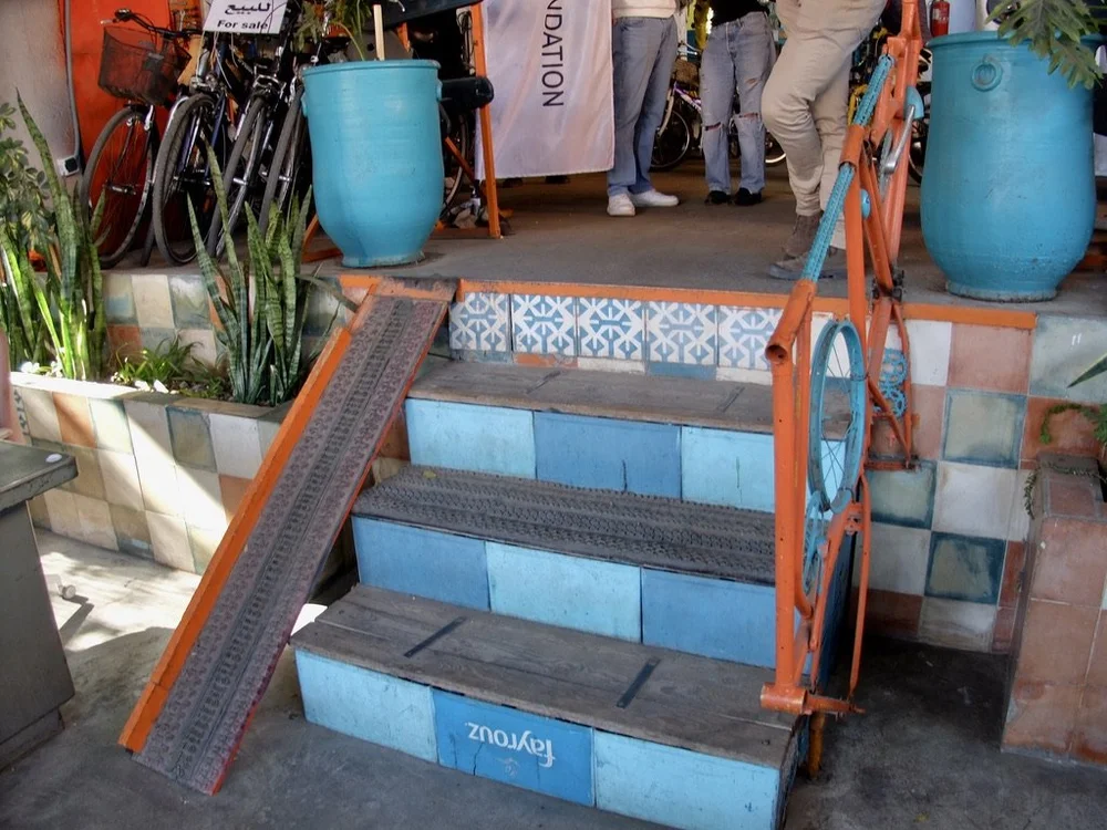  The ramps are neat as they are covered with bicycle tires to make better traction.   https://pikalabikes.com/  