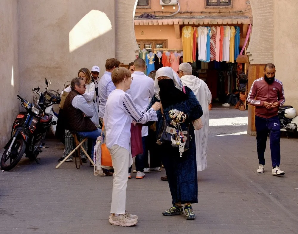  All Naomi (Naima) did was to acknowledge this woman &amp; next thing you know Naina’s walking away having bought two bracelets.  Next time, more care!! 