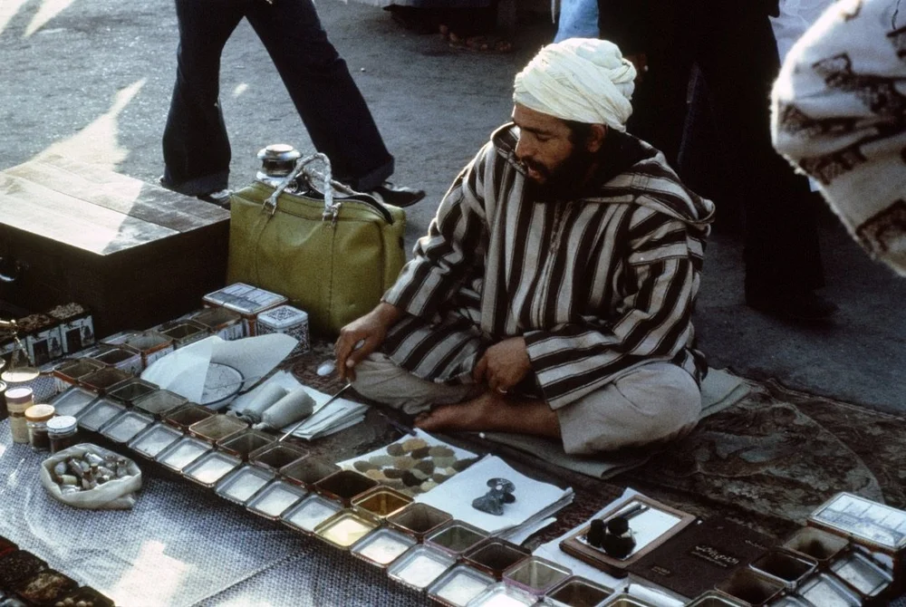  Jemaa el-Fnaa Square - 1978.  There was no one like him here in 2024. 