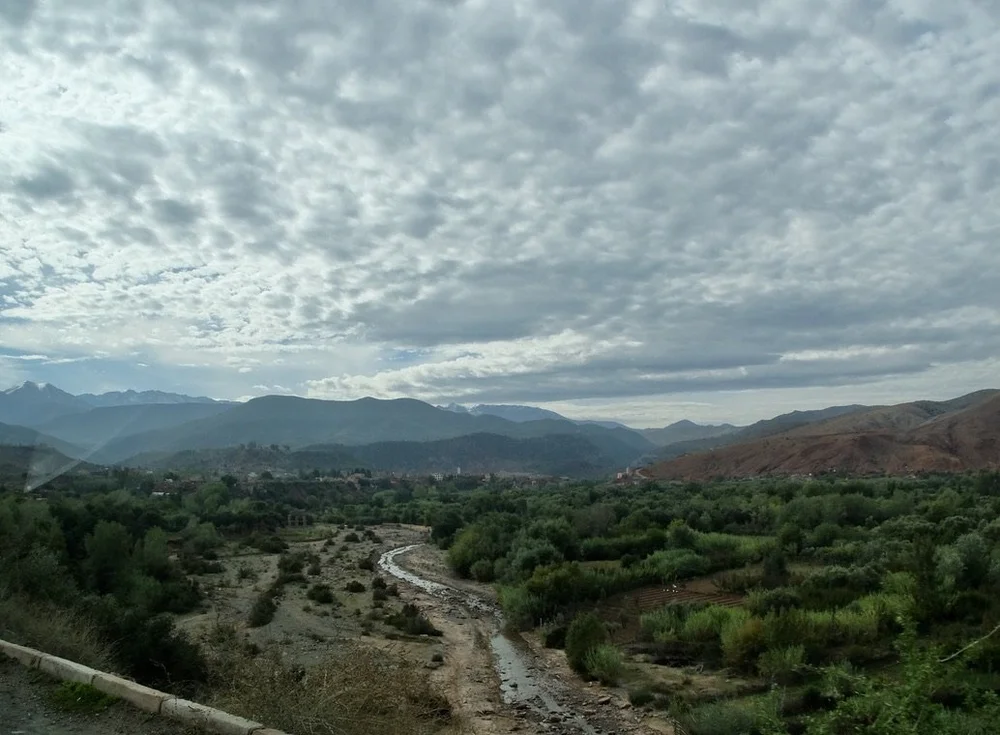  Based on Google maps my guess is that this is Oued Rheraya seen from the N7 South.   