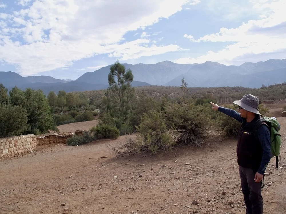 Where we'd be trekking the next day.