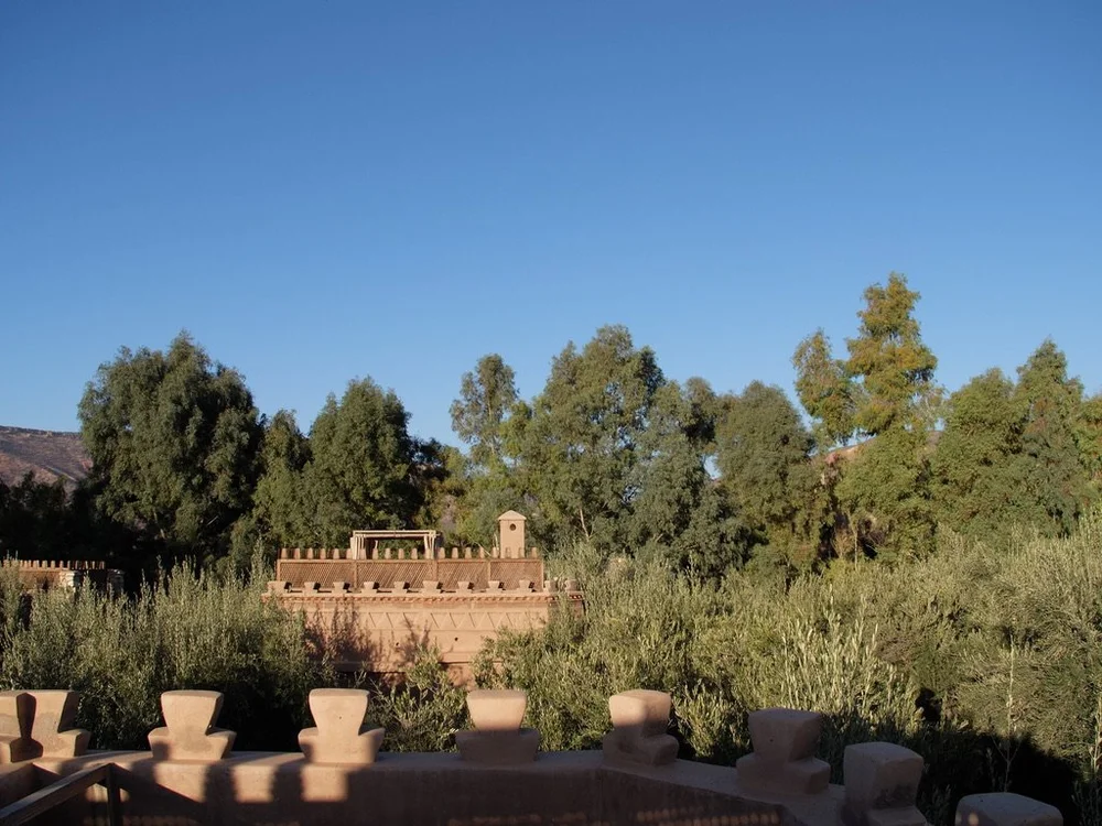 From the rooftop of our room looking east.