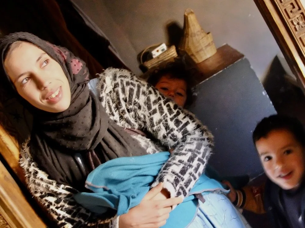 Daughter-in- law &amp; two of the grandchildren.