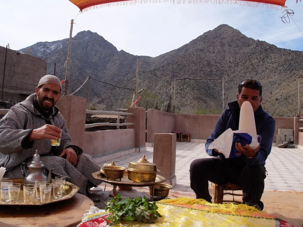 It's broken off from this cone of sugar.