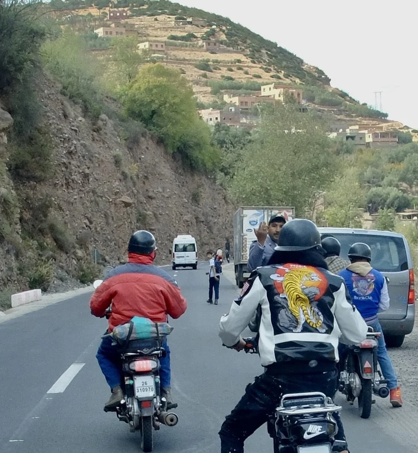 Unlike these motorcyclists...