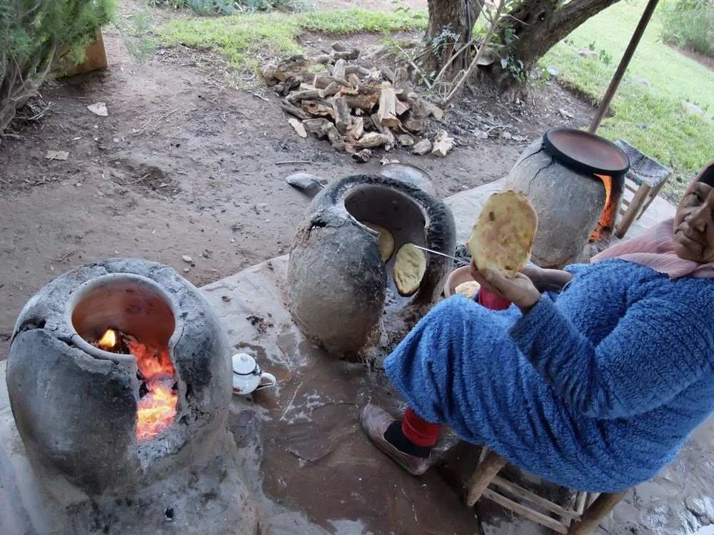  Zahava baking bread at Olinto. She’s local &amp; has been working here for decades.  Many of the staff were from Marrakech, a little over one  hour’s drive north.. 